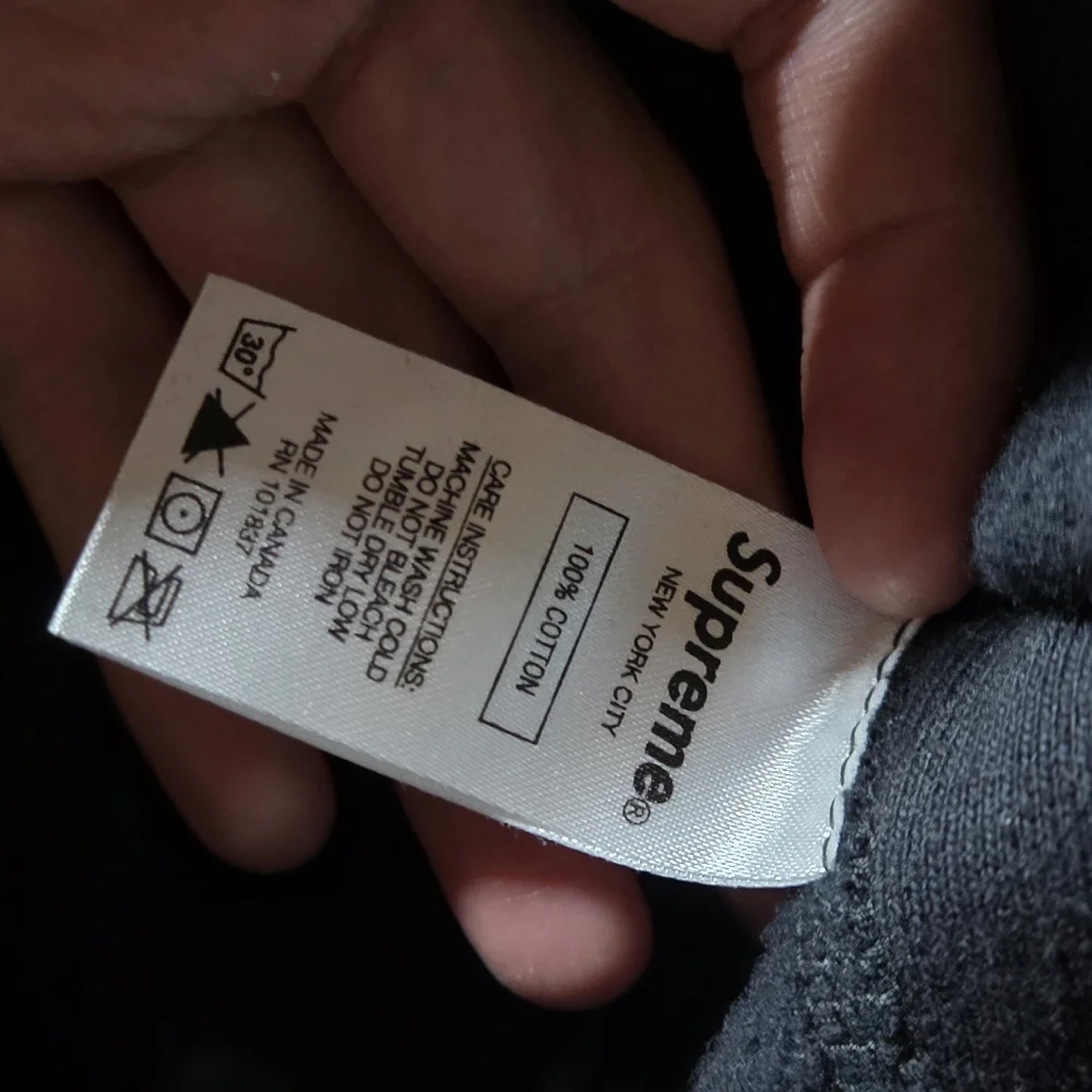 Supreme Classic Ad Hooded Sweatshirt Men's Black Medium NWT - Picture 6 of 7